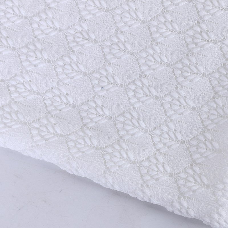 Lace Fabric Eyelet Dress Polyester for Women's Wear Wholesale Supplier 10